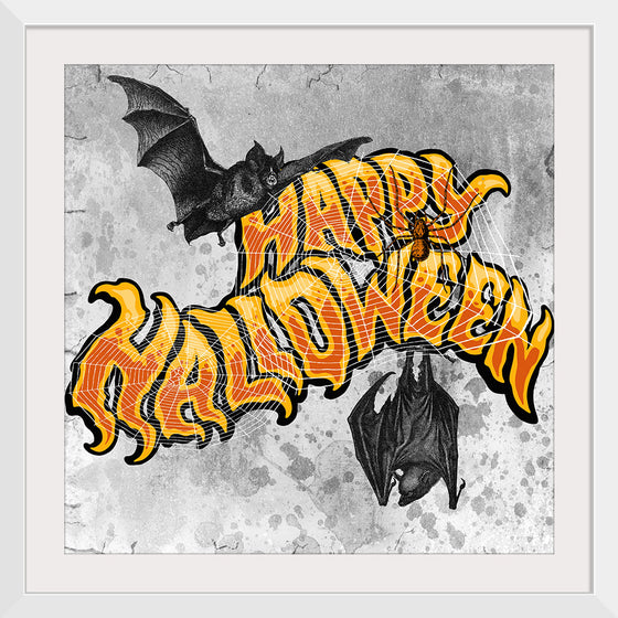 "Bats And Happy Halloween"