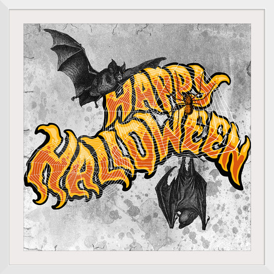 "Bats And Happy Halloween"