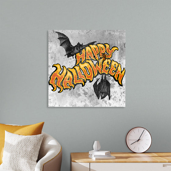 "Bats And Happy Halloween"