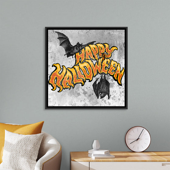 "Bats And Happy Halloween"