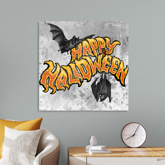 "Bats And Happy Halloween"