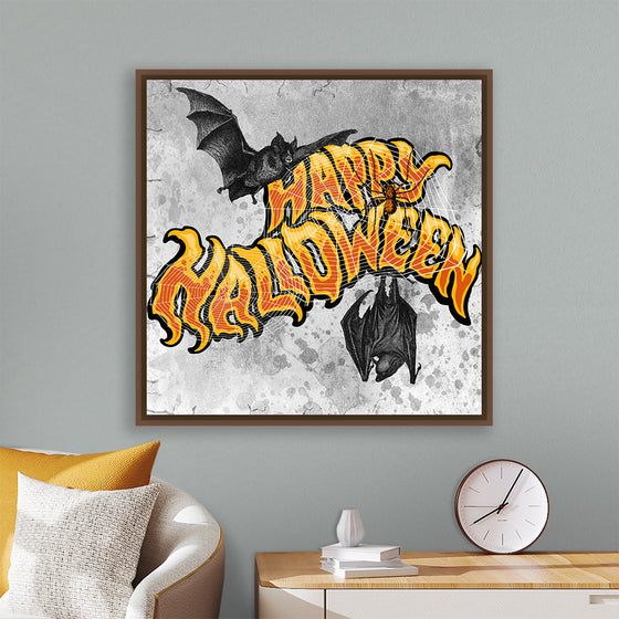 "Bats And Happy Halloween"