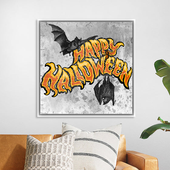 "Bats And Happy Halloween"