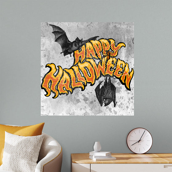 "Bats And Happy Halloween"