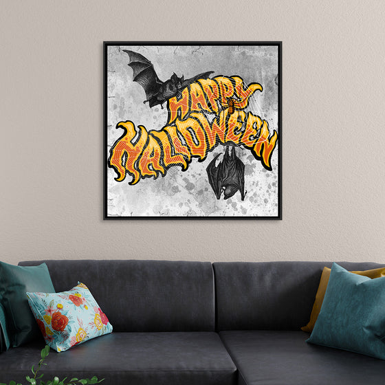 "Bats And Happy Halloween"