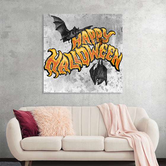 "Bats And Happy Halloween"