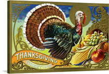  Immerse yourself in the spirit of gratitude and celebration with our “Thanksgiving Card” art print. Every detail, from the majestic turkey adorned with lustrous feathers to the bountiful harvest of fruits and corn, is a testament to the season’s abundance. 