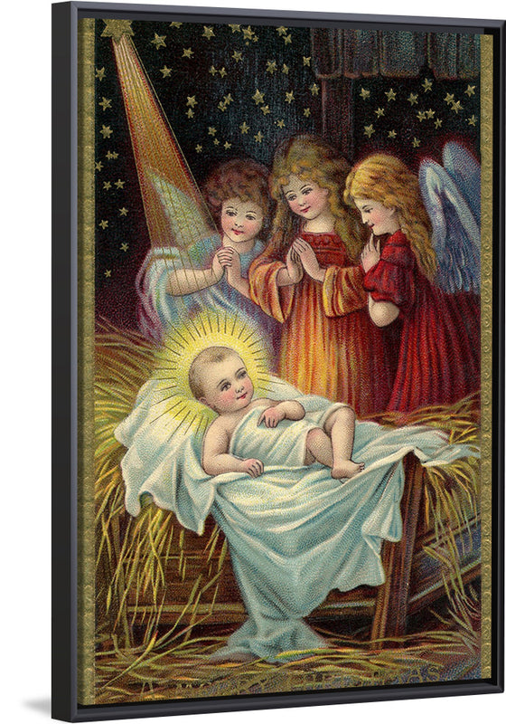 "Vintage Christmas Jesus Angel"