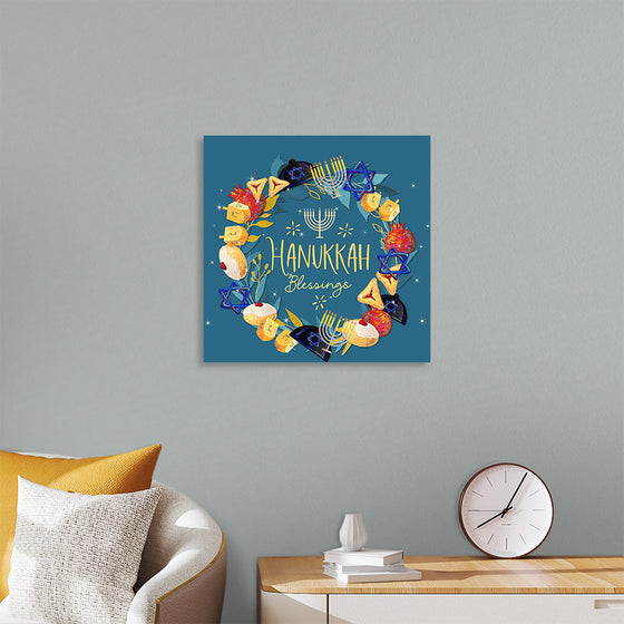 "Hanukkah Wreath", Linnaea Mallette