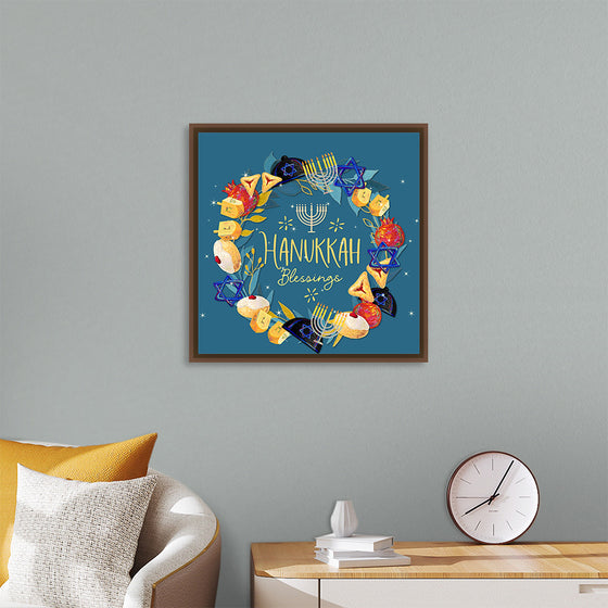 "Hanukkah Wreath", Linnaea Mallette