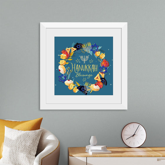 "Hanukkah Wreath", Linnaea Mallette