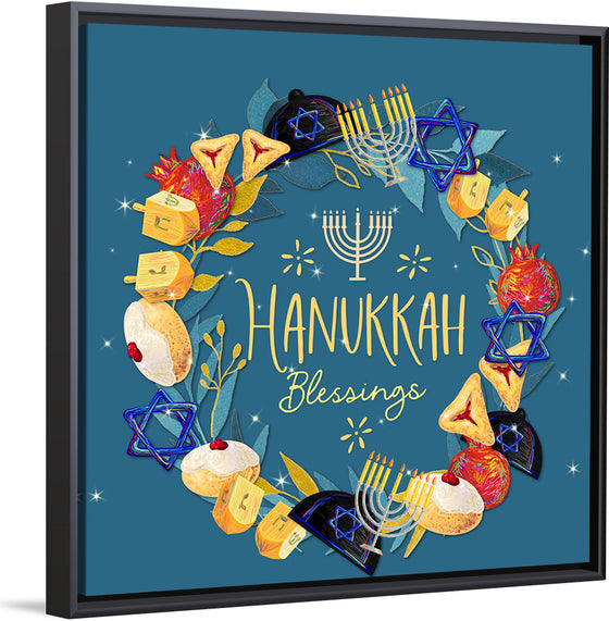 "Hanukkah Wreath", Linnaea Mallette