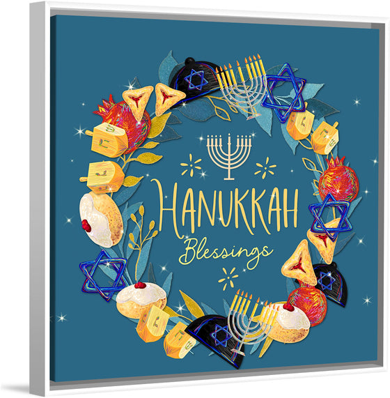 "Hanukkah Wreath", Linnaea Mallette