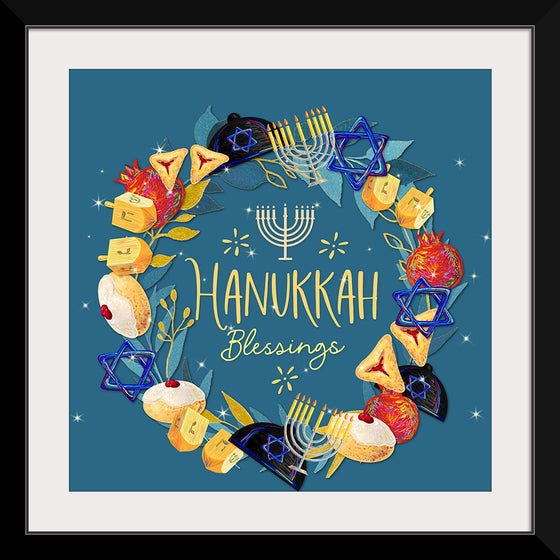 "Hanukkah Wreath", Linnaea Mallette