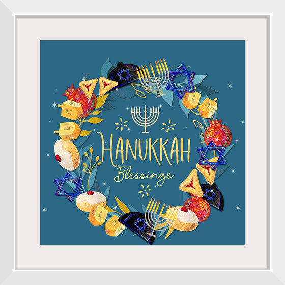 "Hanukkah Wreath", Linnaea Mallette