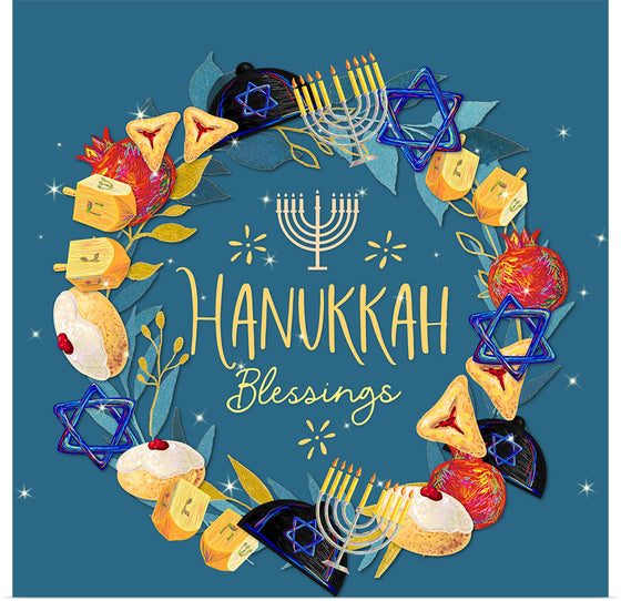 "Hanukkah Wreath", Linnaea Mallette