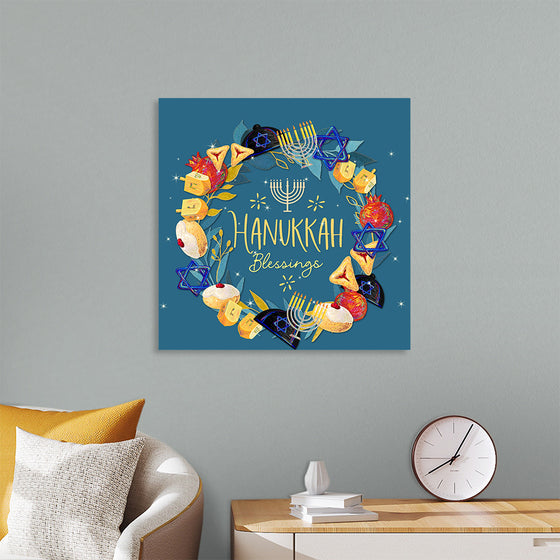 "Hanukkah Wreath", Linnaea Mallette