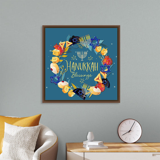 "Hanukkah Wreath", Linnaea Mallette