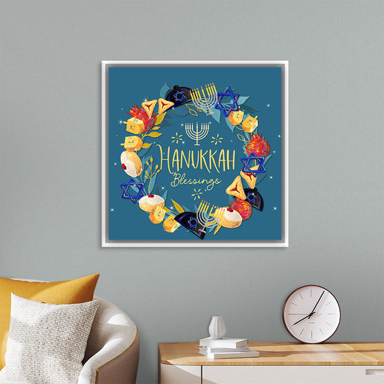 "Hanukkah Wreath", Linnaea Mallette