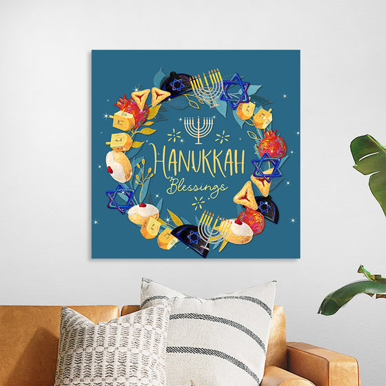 "Hanukkah Wreath", Linnaea Mallette