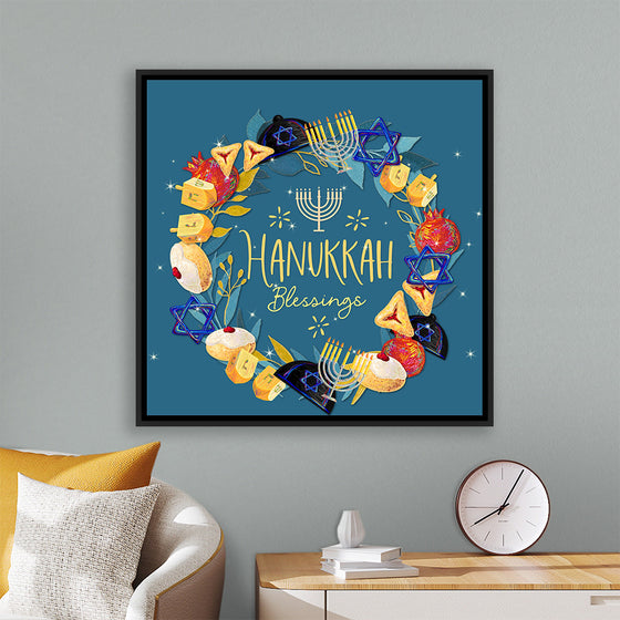 "Hanukkah Wreath", Linnaea Mallette