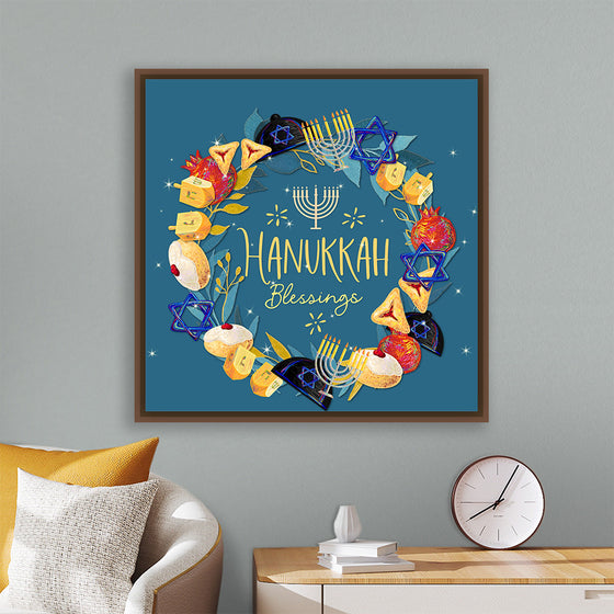 "Hanukkah Wreath", Linnaea Mallette