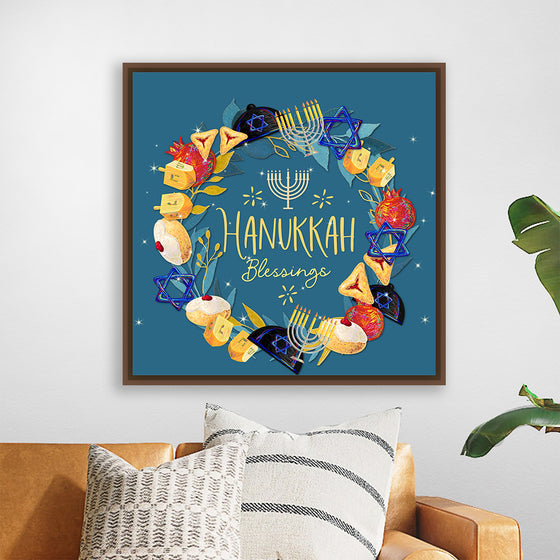 "Hanukkah Wreath", Linnaea Mallette