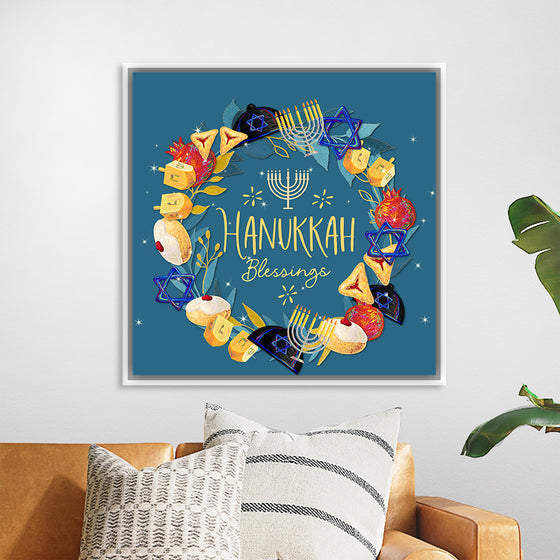 "Hanukkah Wreath", Linnaea Mallette