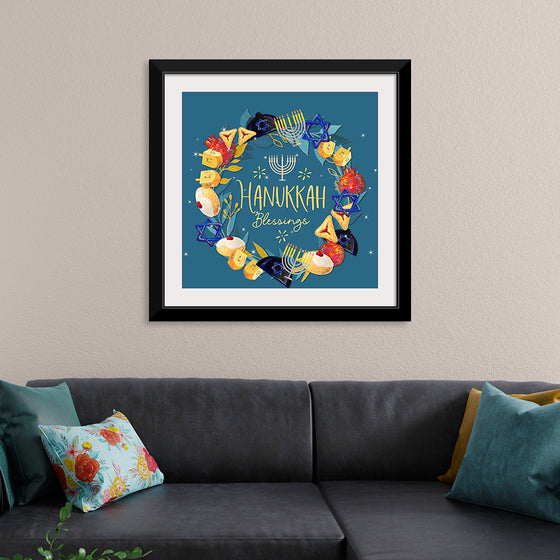 "Hanukkah Wreath", Linnaea Mallette