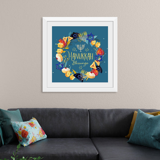 "Hanukkah Wreath", Linnaea Mallette