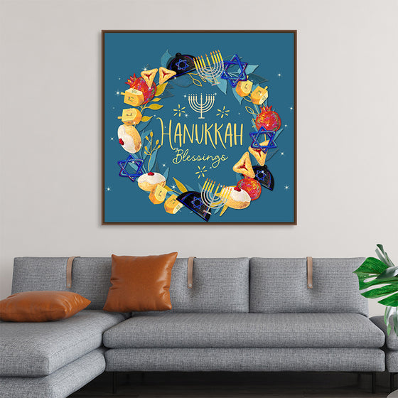 "Hanukkah Wreath", Linnaea Mallette