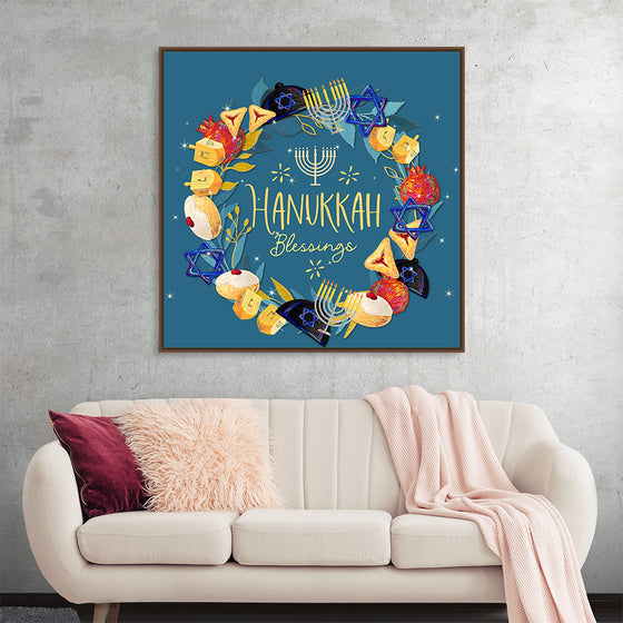 "Hanukkah Wreath", Linnaea Mallette