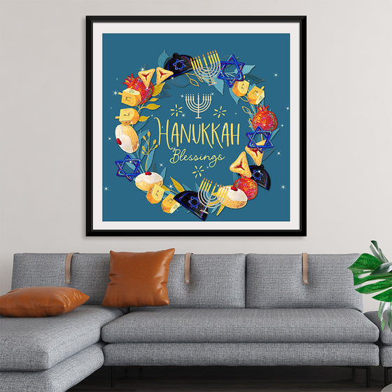 "Hanukkah Wreath", Linnaea Mallette