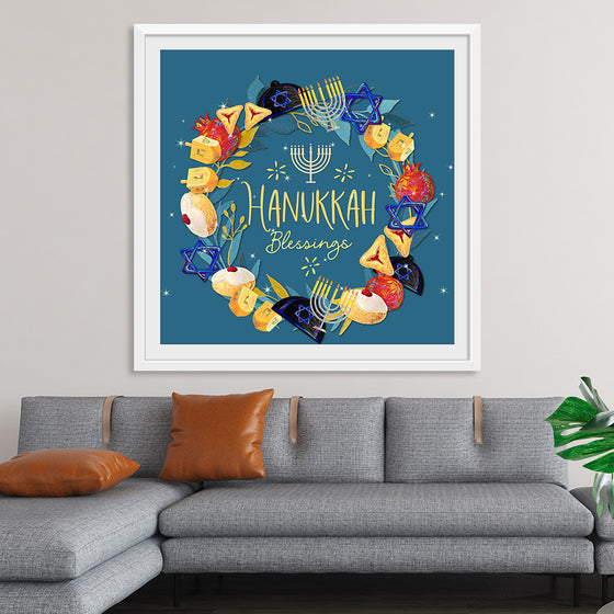 "Hanukkah Wreath", Linnaea Mallette