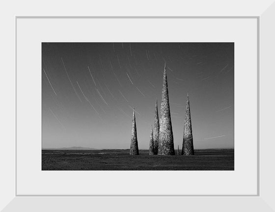 "Subterrafuge spires at AfrikaBurn in Monotone"