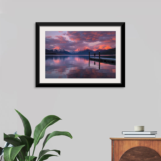 "Lake McDonald Sunset at the Dock"
