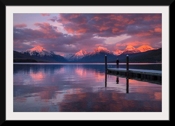 "Lake McDonald Sunset at the Dock"