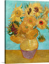 "Vase with Twelve Sunflowers" is one of Van Gogh's most iconic paintings. It is a celebration of the beauty of nature and a testament to his unique artistic vision.&nbsp;This large-scale still life painting depicts a vase of twelve sunflowers against a dark blue background. 