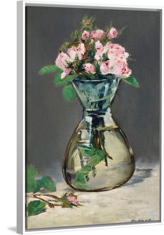 "Moss Roses in a Vase (1882)", Eduoard Manet