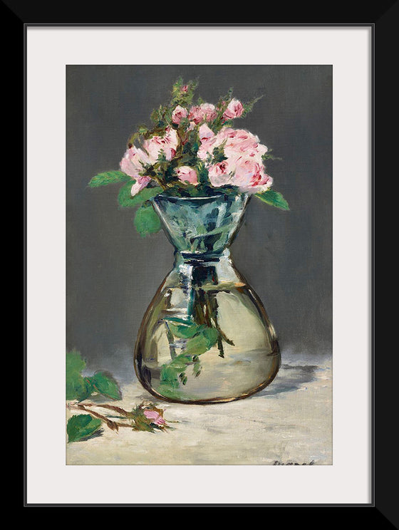 "Moss Roses in a Vase (1882)", Eduoard Manet