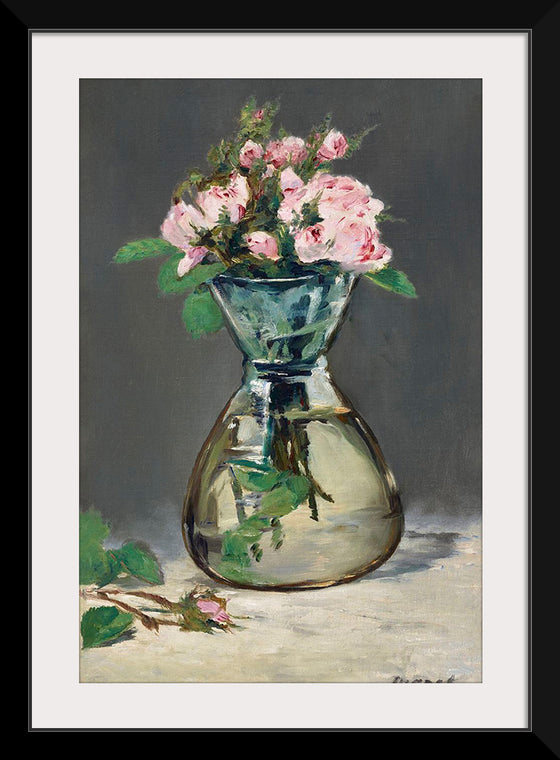 "Moss Roses in a Vase (1882)", Eduoard Manet