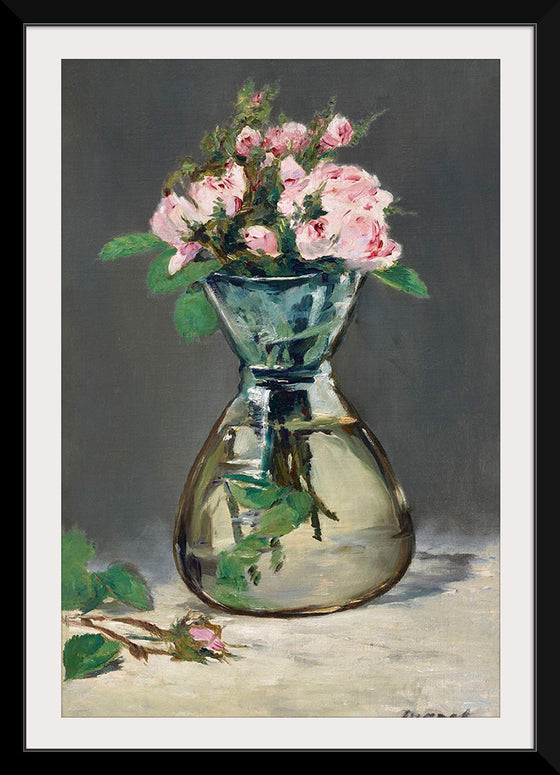 "Moss Roses in a Vase (1882)", Eduoard Manet