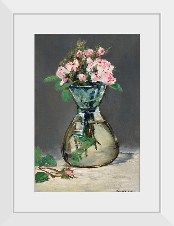 "Moss Roses in a Vase (1882)", Eduoard Manet