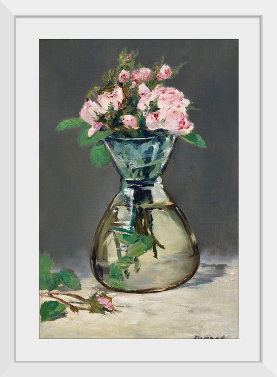 "Moss Roses in a Vase (1882)", Eduoard Manet