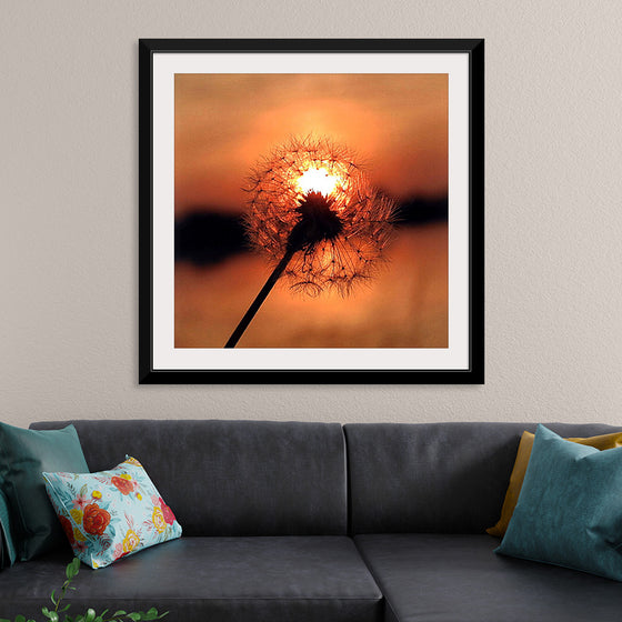 "Dandelion at Sunset"