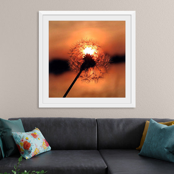 "Dandelion at Sunset"