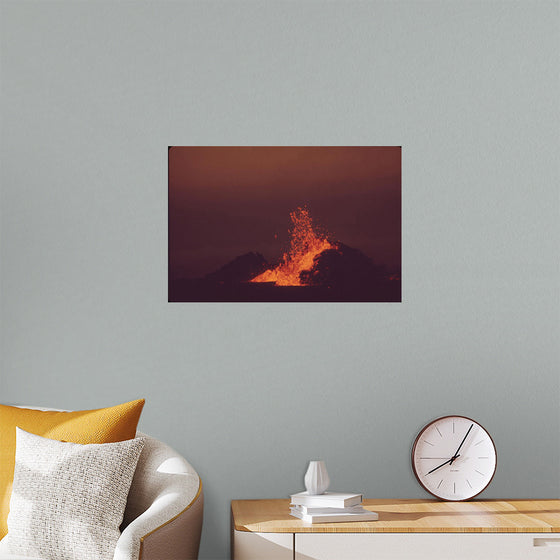 "Volcanic Mauna Ulu in Eruption"