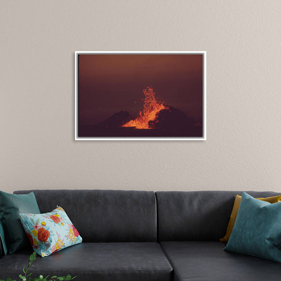 "Volcanic Mauna Ulu in Eruption"