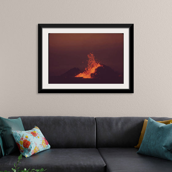 "Volcanic Mauna Ulu in Eruption"