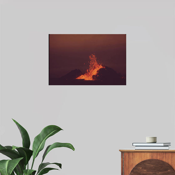 "Volcanic Mauna Ulu in Eruption"